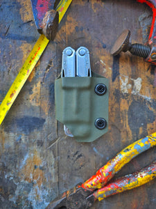 Dark green leatherman pouch