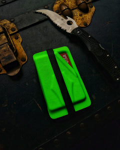 Bright green durable wallet