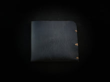 Load image into Gallery viewer, closed black leather wallet