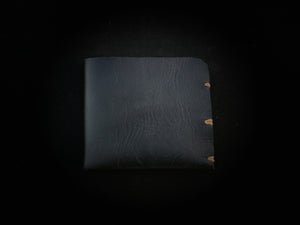 closed black leather wallet