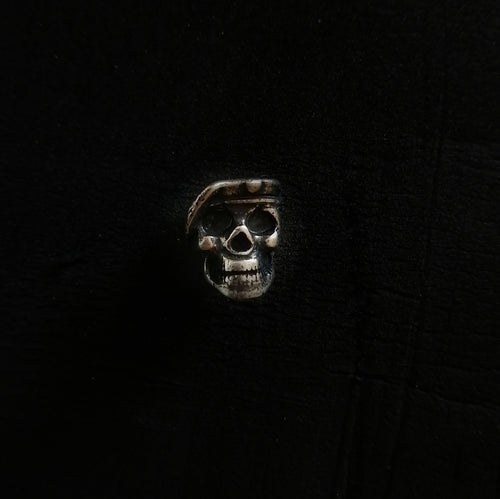 skull with beret bead