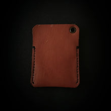 Load image into Gallery viewer, Celtic leather trapper&#39;s card wallet