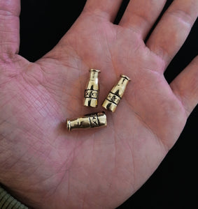 Brass bootlegger bead