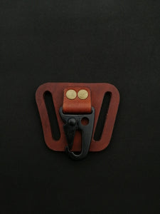 Baobab leather key clip