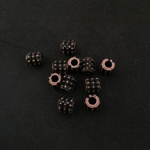 Load image into Gallery viewer, tribal spiked pewter bead (darkened copper finish)