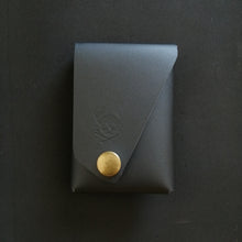 Load image into Gallery viewer, Stag &amp; Bone &quot;the Rambler&quot; wallet (black with brass snaps)