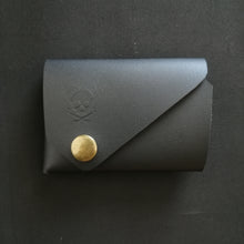 Load image into Gallery viewer, Stag &amp; Bone &quot;the Rambler&quot; wallet (black with brass snaps)