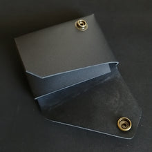 Load image into Gallery viewer, Stag &amp; Bone &quot;the Rambler&quot; wallet (black with brass snaps)