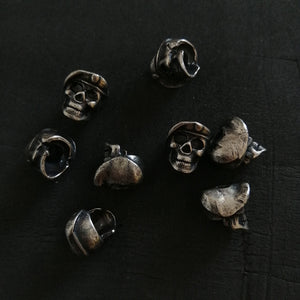 skull with beret bead