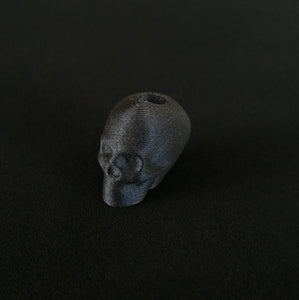 Carbon filament 3D printed skull bead