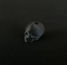 Load image into Gallery viewer, Carbon filament 3D printed skull bead