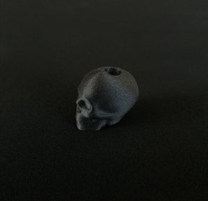 Carbon filament 3D printed skull bead